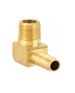 Brass 90 Degree Hose Barb 1/4"HB x 3/8"MPT