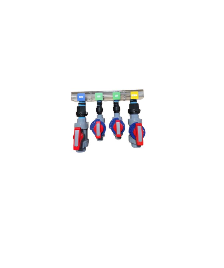 High Flow Acrylic Manifold Metering Valve
