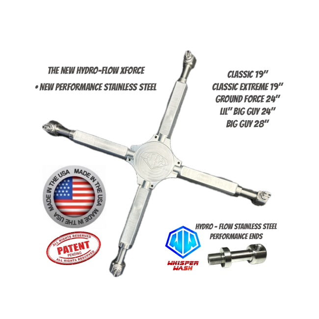 Whisper Wash Hydro-Flow XForce Bar With Stainless Steel
