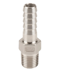 BE Hose Barbs Stainless Steel