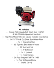Comet Comet P40 / Honda GX200 Soft Wash Skid 11GPM @ 300 PSI With Upgraded Manifold and Installation Kit