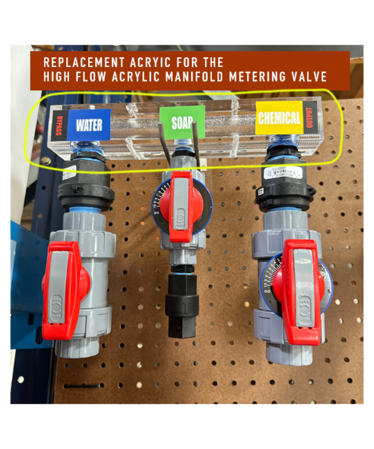 1" Acrylic Manifold Block (3 port)