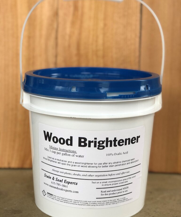 Stain & Seal Experts Wood Brightener | 100% Oxalic Acid