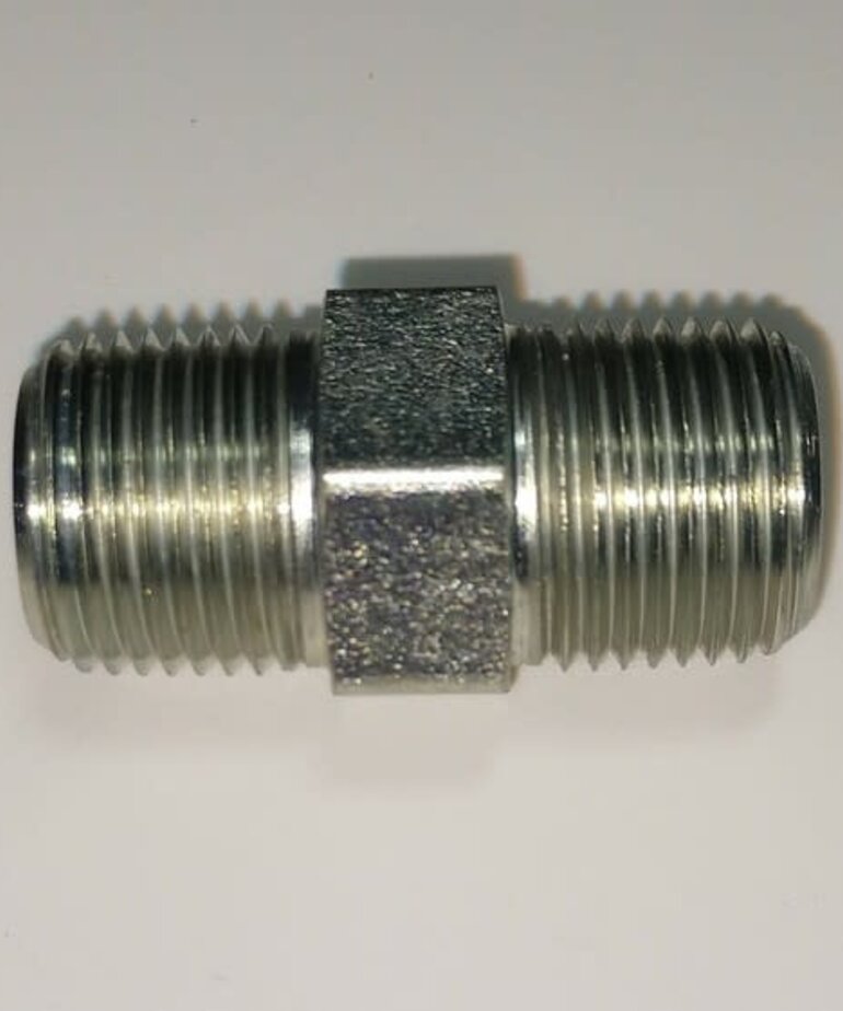 BE Steel Hex Nipple MPT