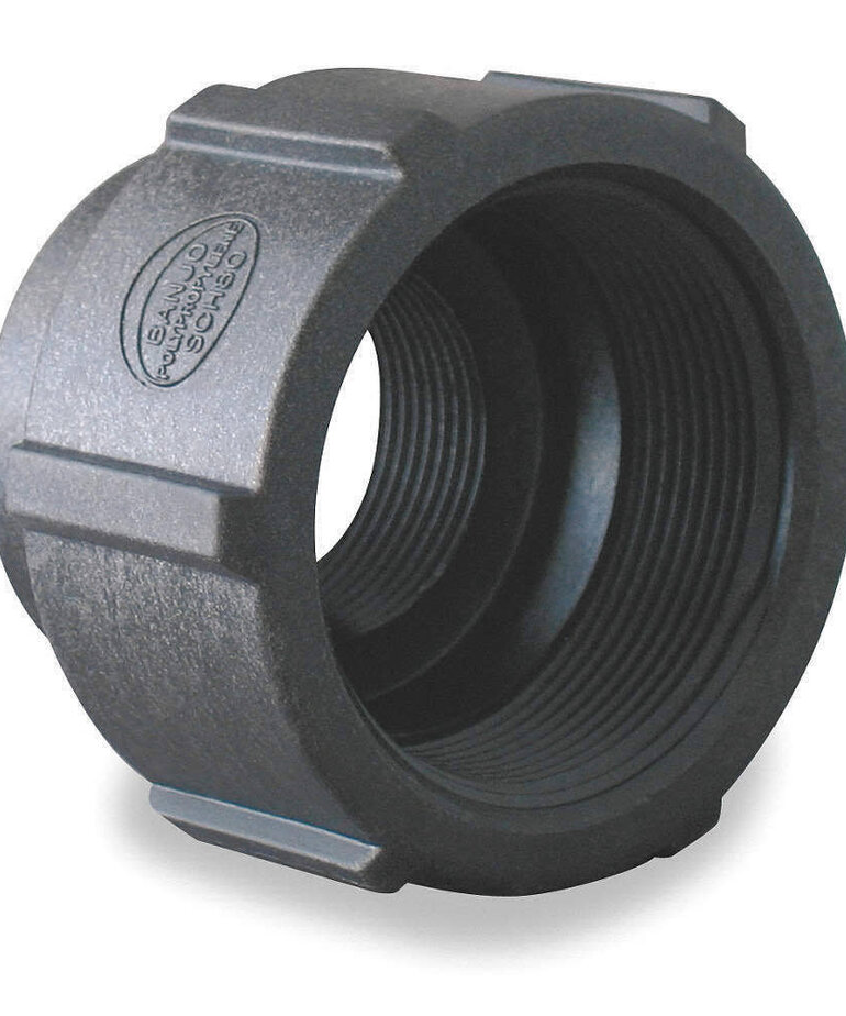 banjo Banjo RC200-100 Polypropylene Pipe Fitting, Reducing Coupling, Schedule 80, 2 x 1" NPT Female
