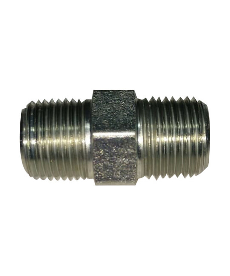 BE Steel Hex Nipple MPT
