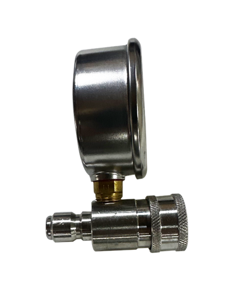 BE Steel Quick Connect Pressure Gauge