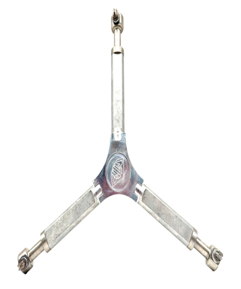 Whisper Wash Whisper Wash Hydro-Flow Triforce Bar With Stainless Steel Performance Ends