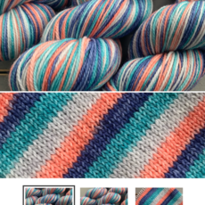 Comfy Cozy Knits Comfy Cozy Knits Self Striping Sock