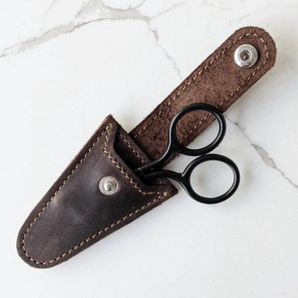 Thread & Maple Leather Scissors Sheath chocolate