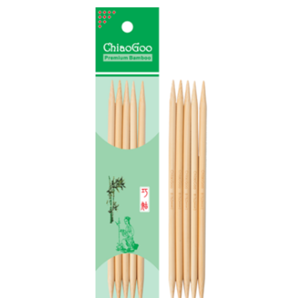 ChiaoGoo  Bamboo DPN 8"