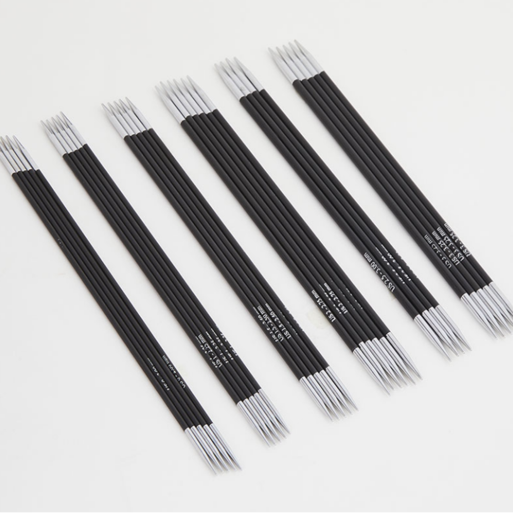 Knitter’s Pride Karbonz DPN 6” sock needle set