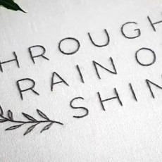Through Rain or Shine Through Rain or Shine Embroidery Kits
