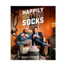 Mr. Knitbear and DenDennis Happily Knitting Socks