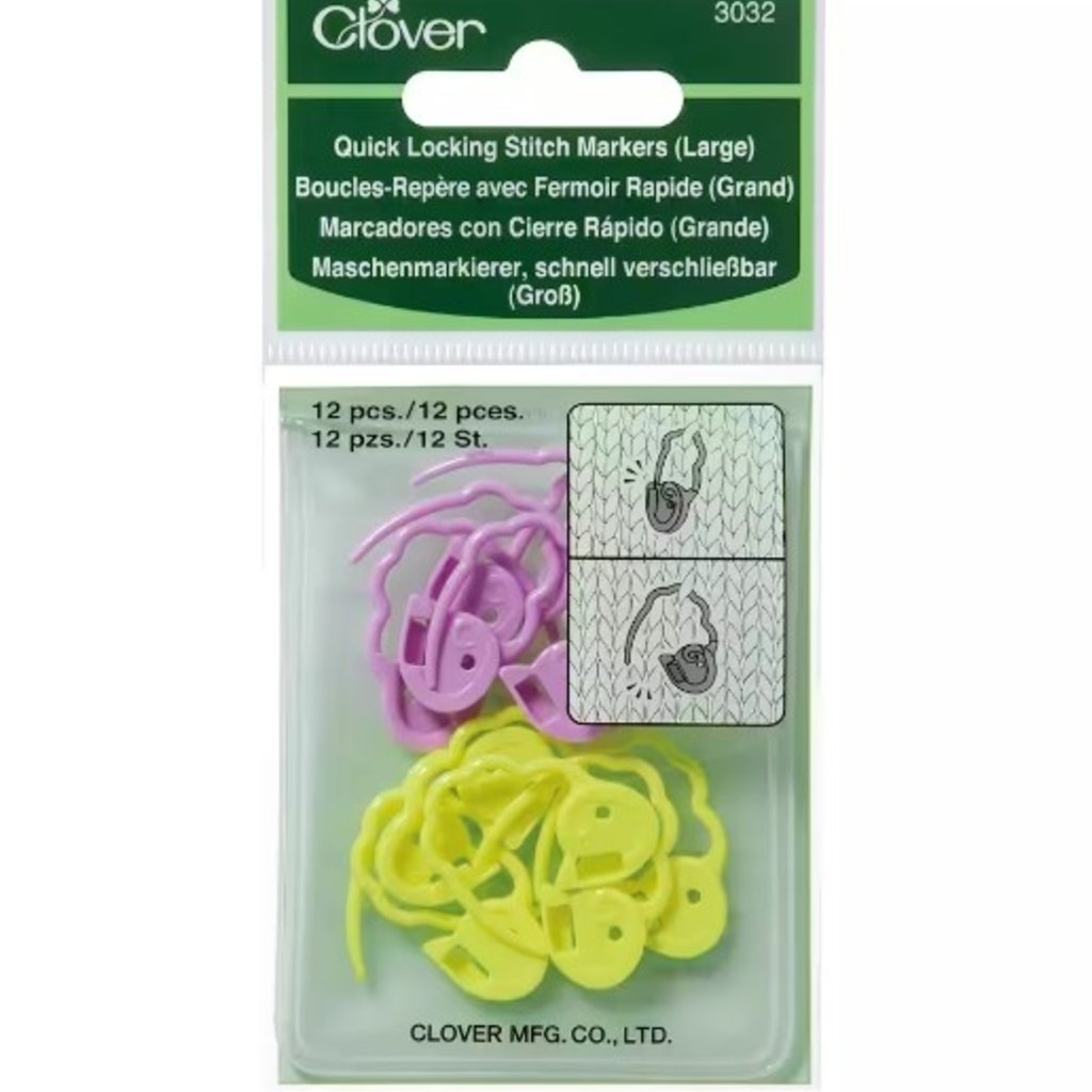 Clover Clover Quick Locking Stitch Markers (large)