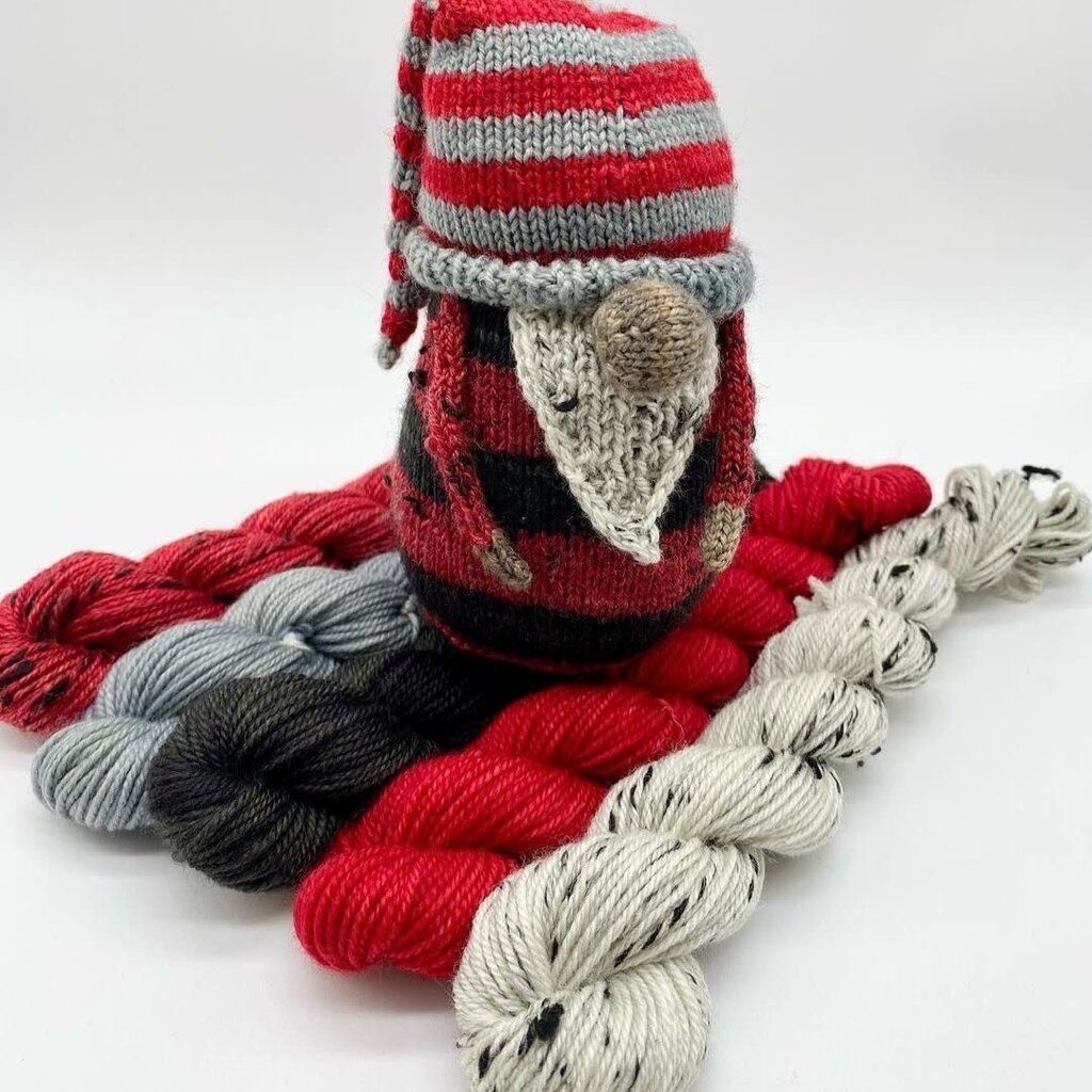 Baa-Realis Fibre Baa-Realis Snow Matter What Gnome Knit Along Kit