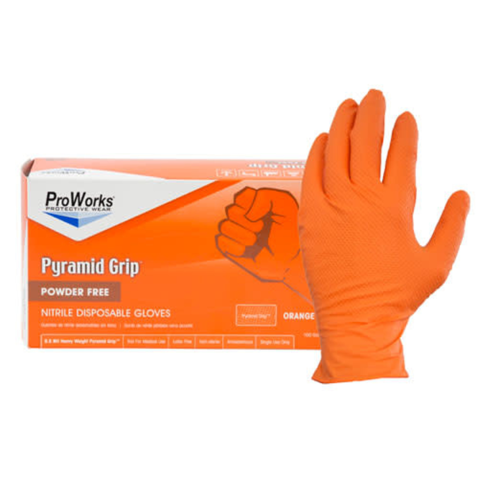 gloves-GL-NT107ORF M Orange  (10/cs)
