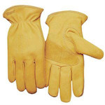 Unlined Prem.Grain Reinf.Palm Cowhide Glove XL