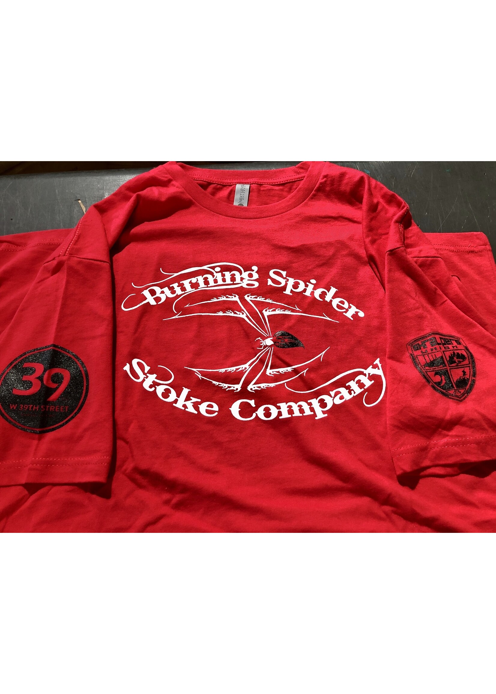 Burning Spider Stoke Company Burning Spider Logo Shirt Red