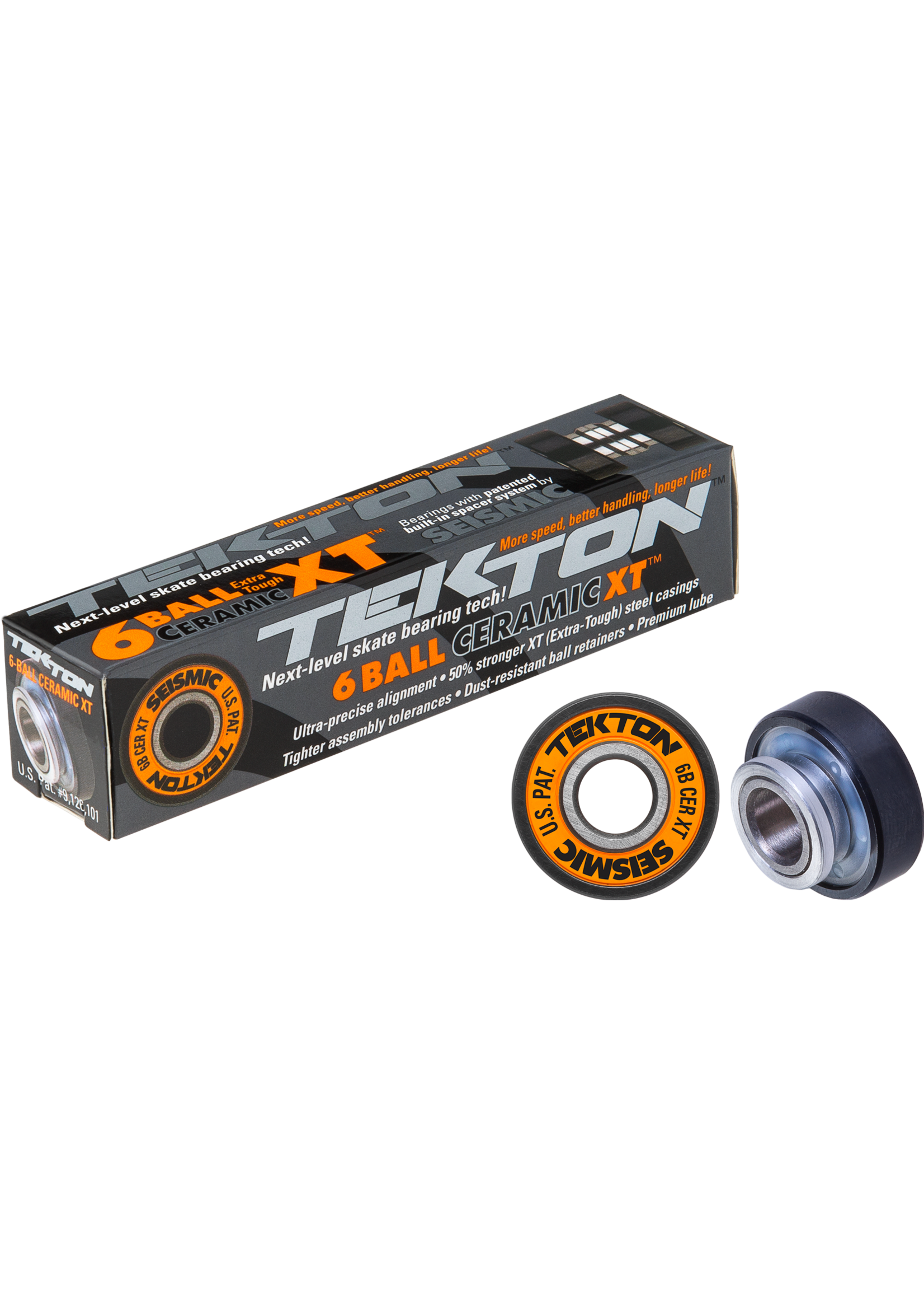 Seismic Skate Systems Tekton 6-Ball Ceramic XT (Orange)