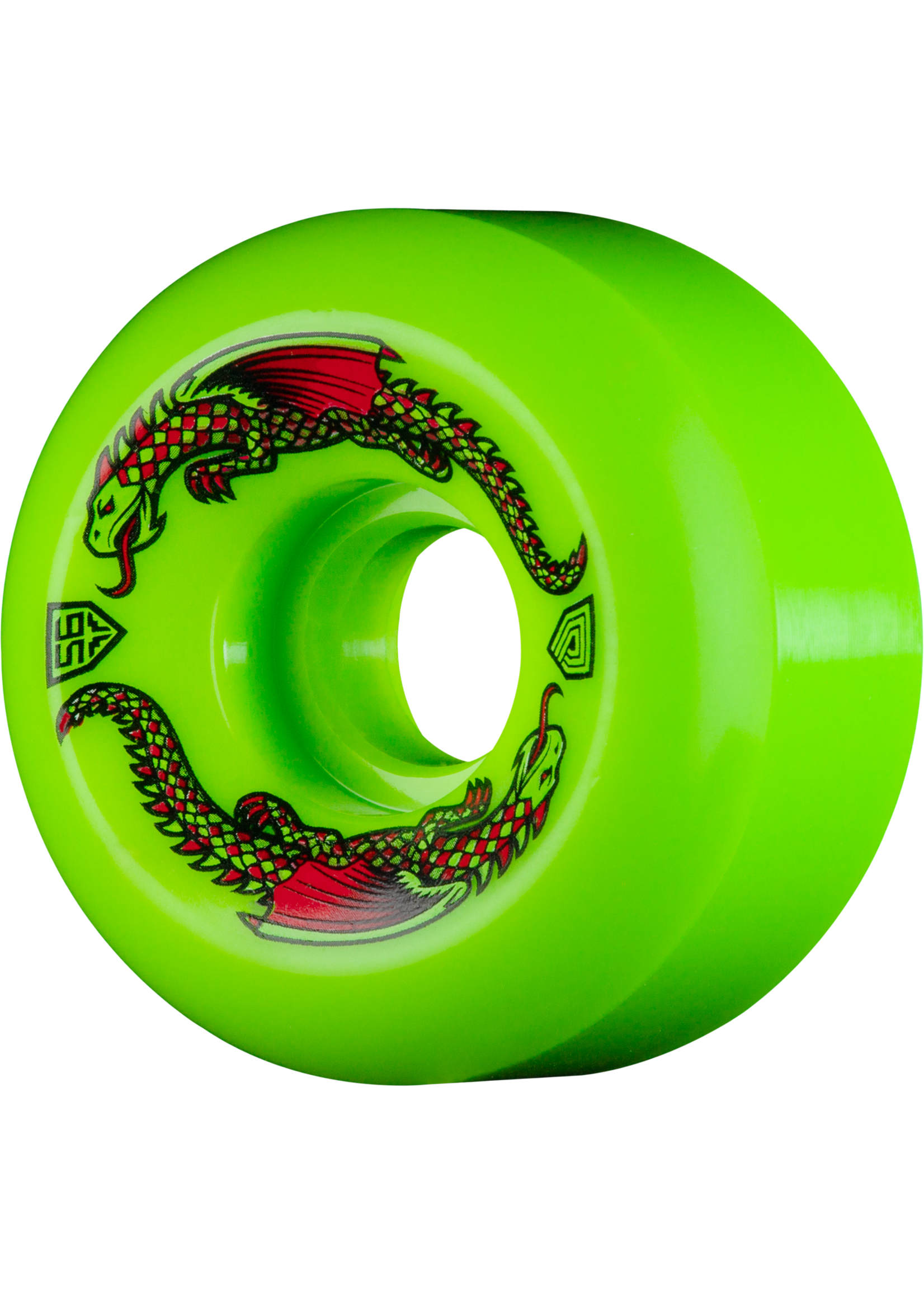 Powell Peralta Dragon Formula Skateboard Wheel 93a Green