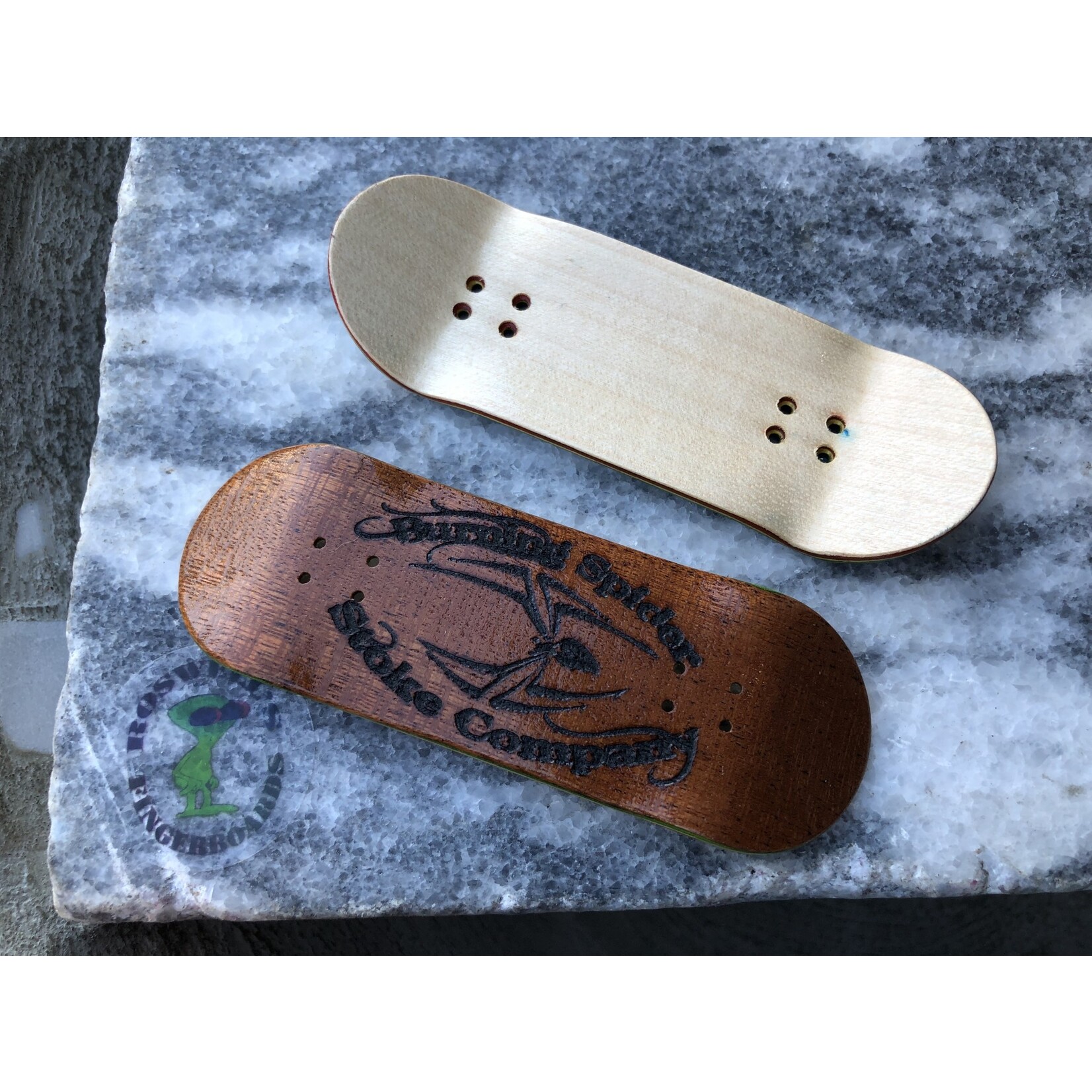 Fingerboard Deck Burning Spider Stoke Company