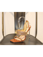 Multi gold chain heel *FINAL SALE*