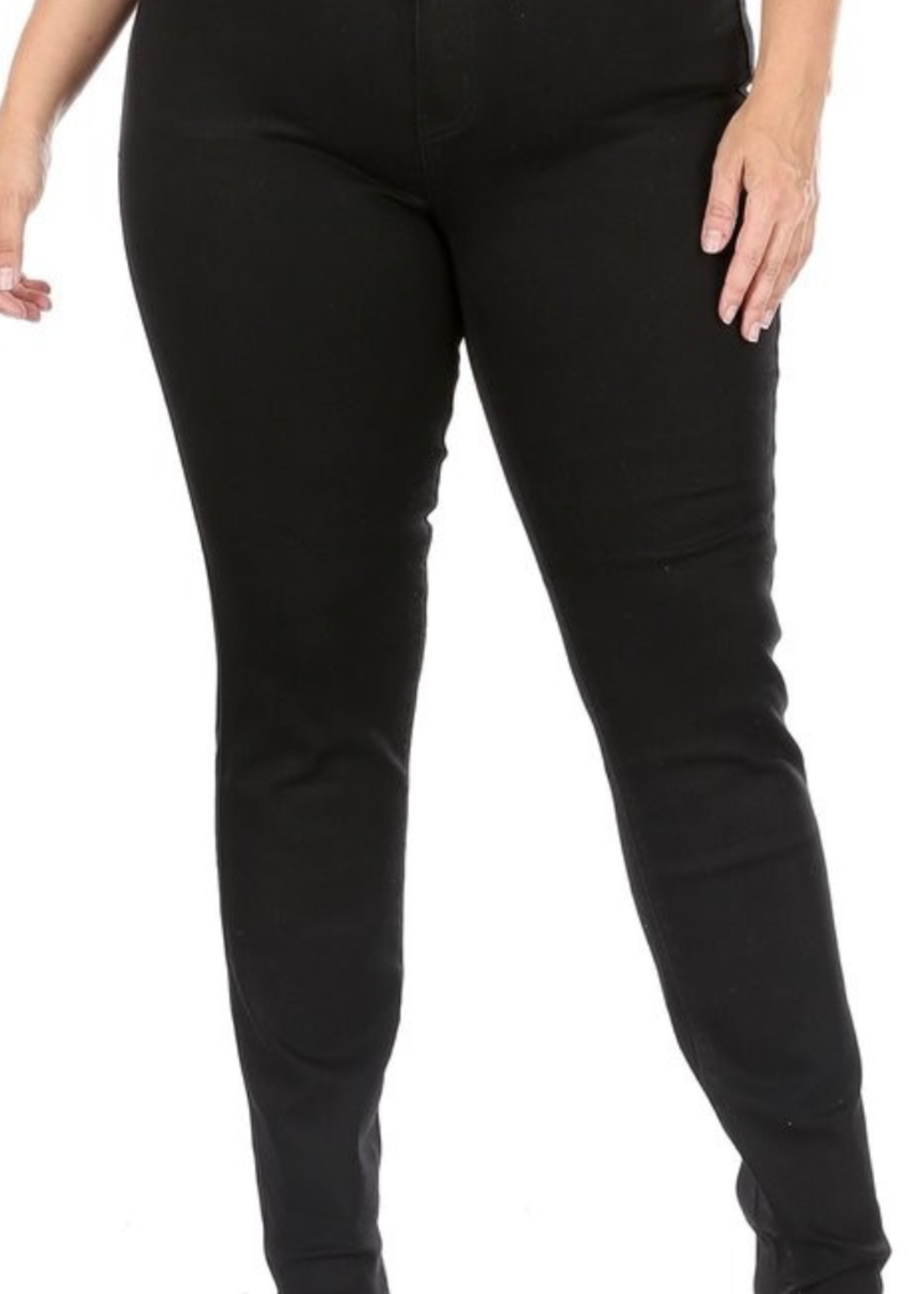 Plus size black high waist skinny denim pants *FINAL SALE*