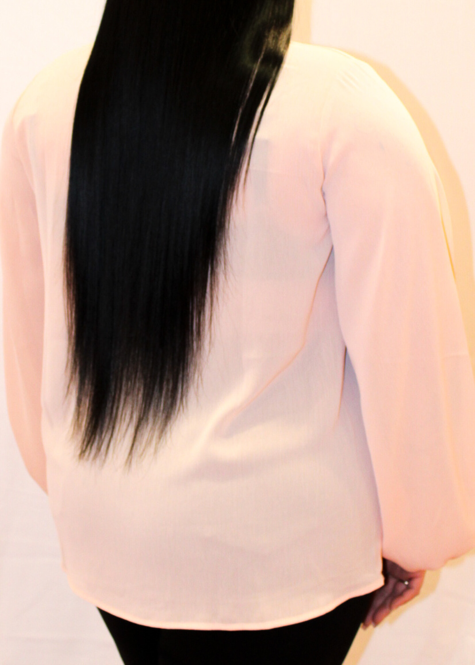 Plus size long sleeve shirt with V neck  *FINAL SALE*