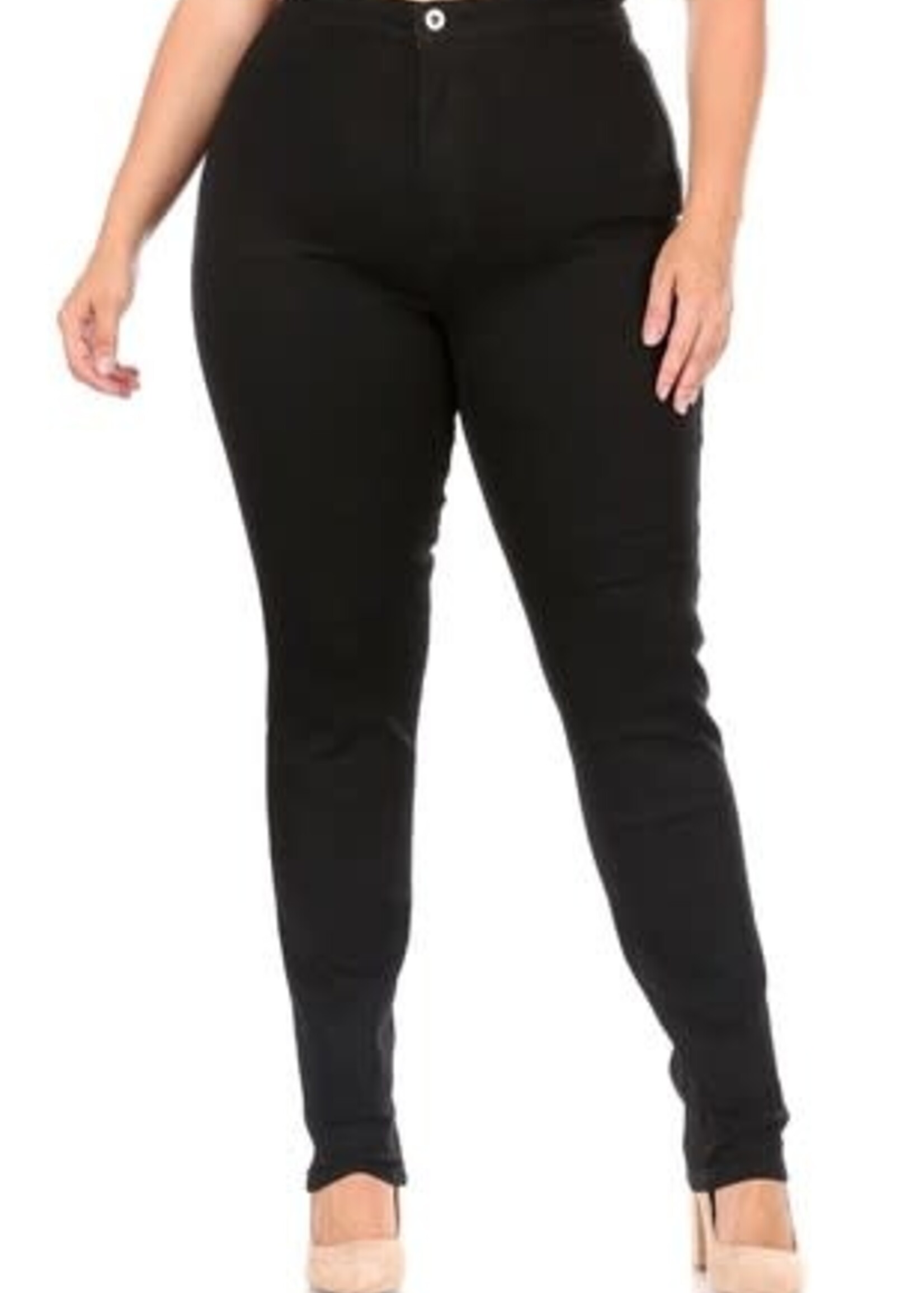 Plus size black high waist skinny denim pants *FINAL SALE*