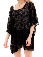 Daisy mesh lace cover up