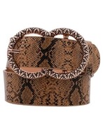 Double Ring Snake Skin Belt *FINAL SALE*