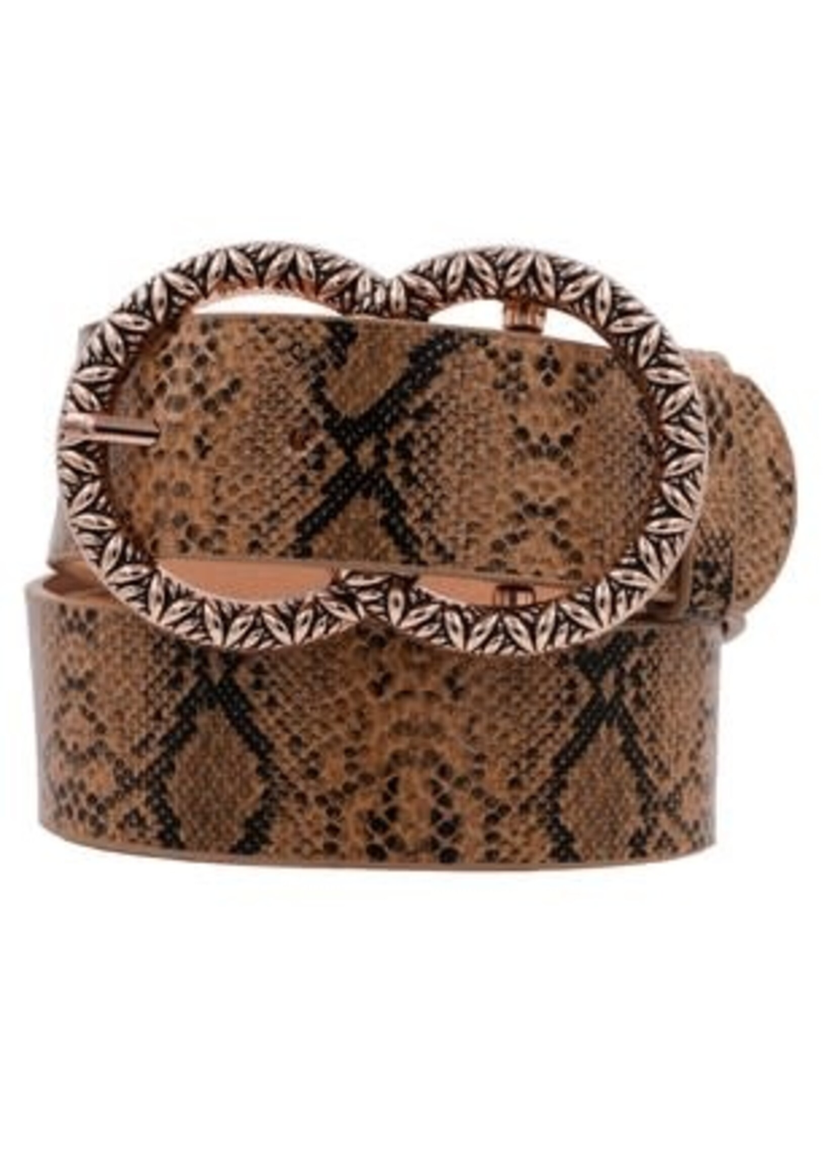 Double Ring Snake Skin Belt *FINAL SALE*