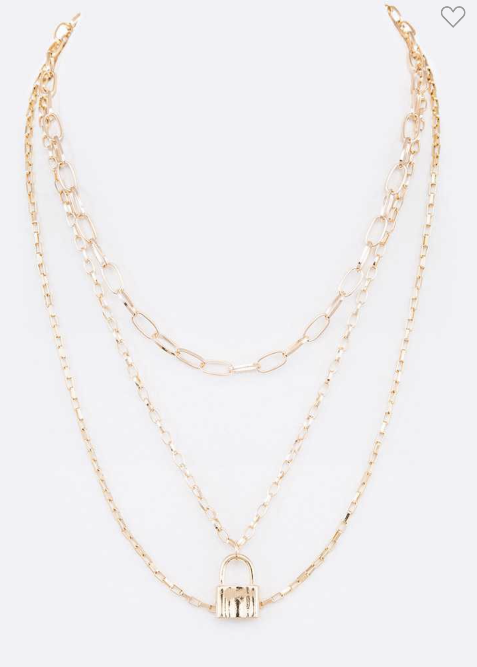 Locket Away Layered  Necklace