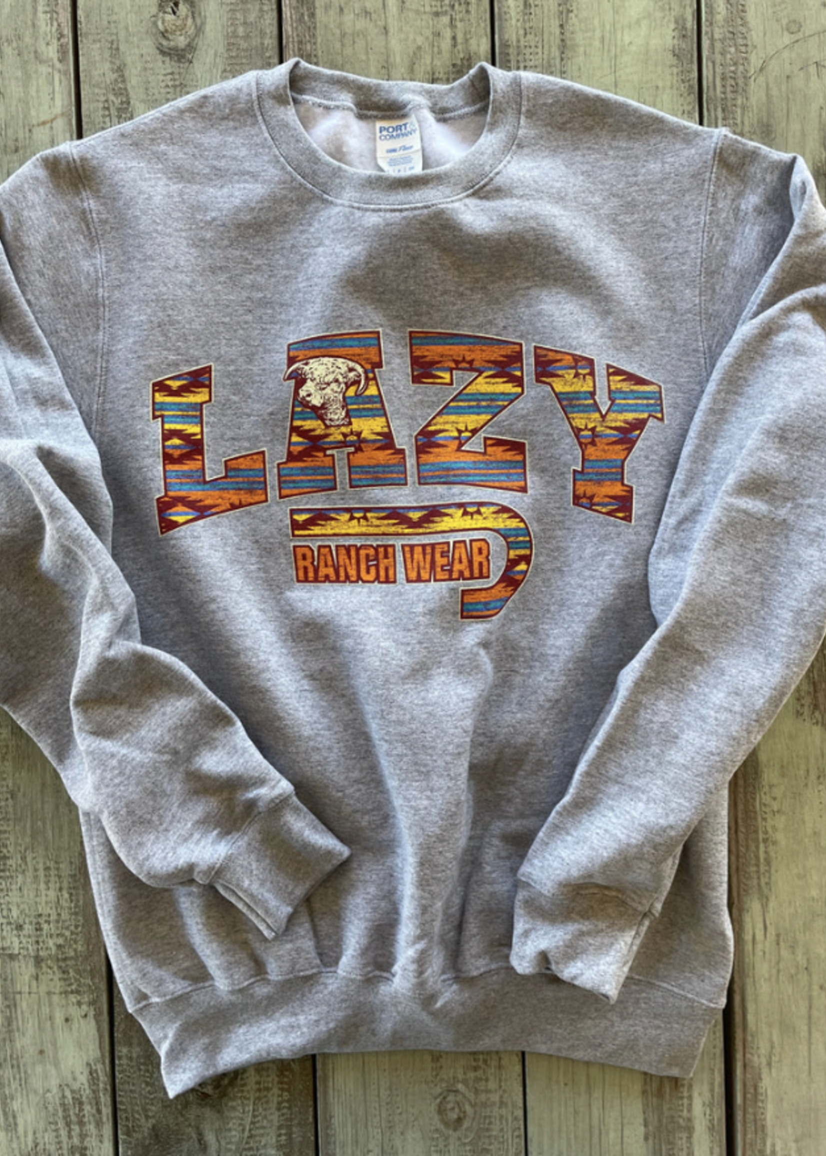 Lazy J Ranch Wear Santa Fe Crew Neck Hoodie *FINAL SALE*