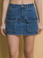 Bouncing Back Denim Skirt