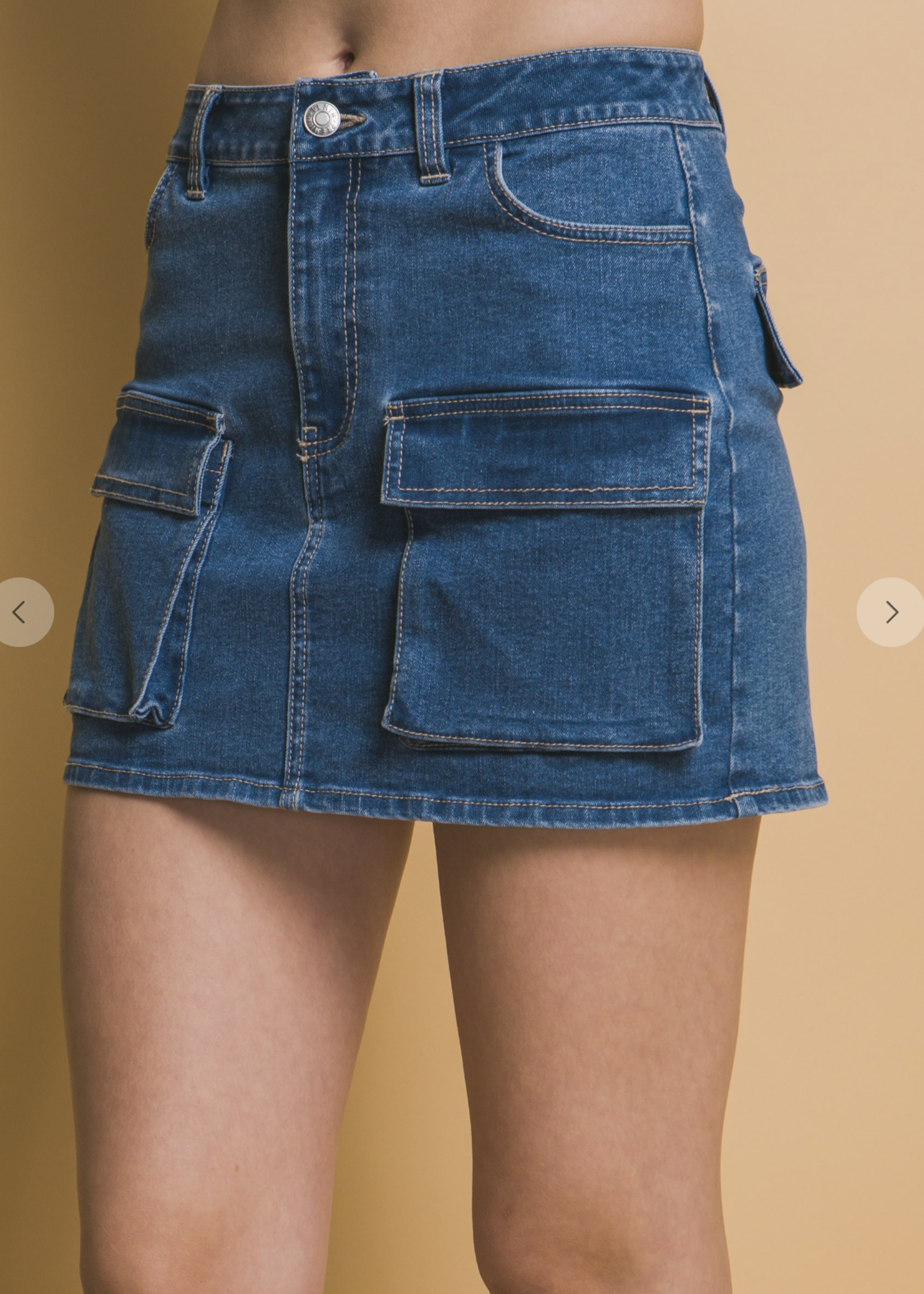 Bouncing Back Denim Skirt