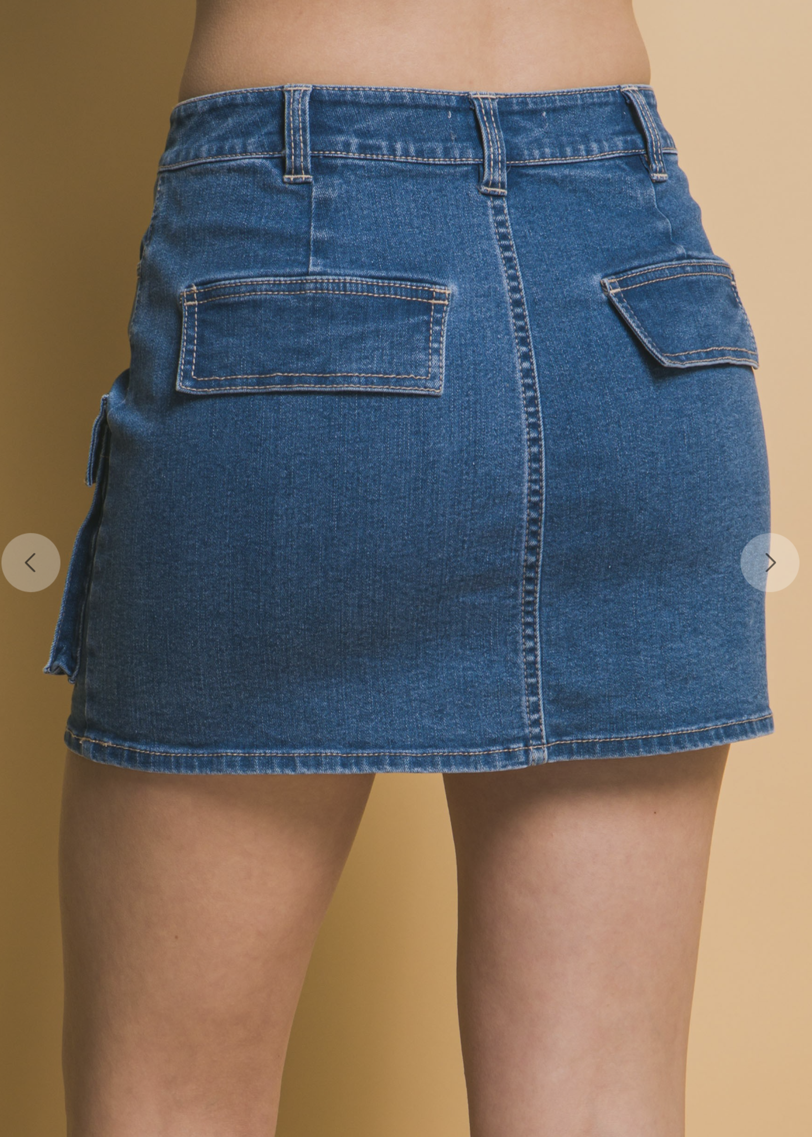 Bouncing Back Denim Skirt