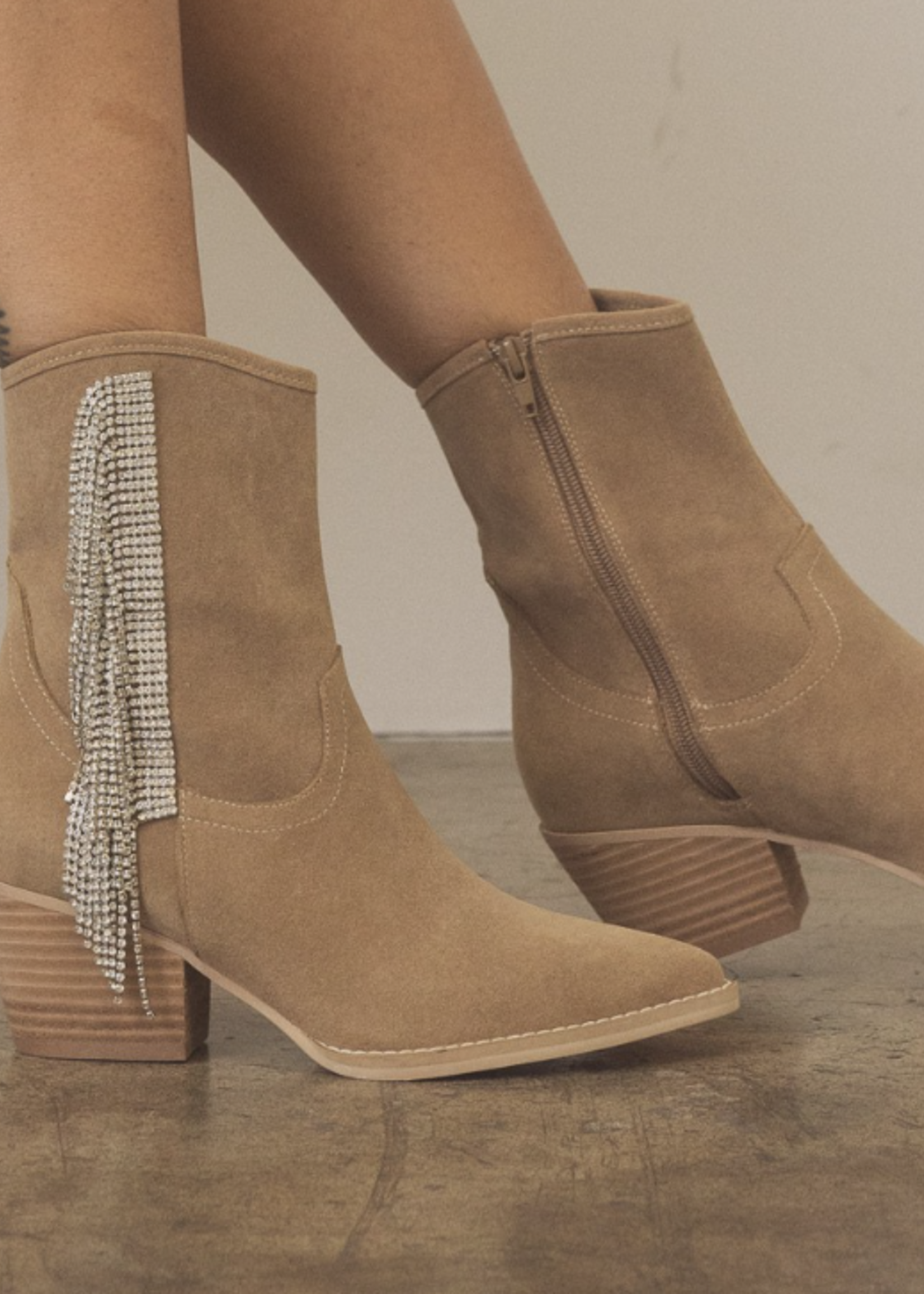 Be Classy And Sassy Fringe Boot