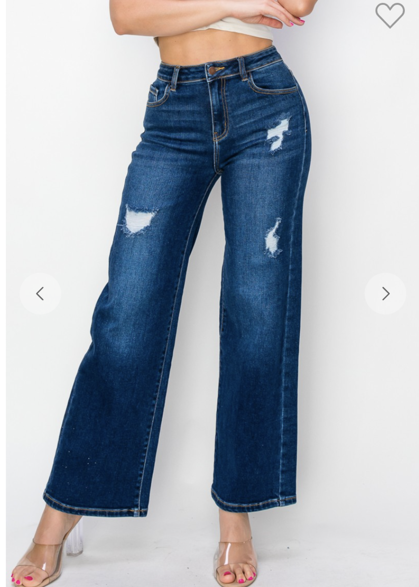 Pulling Me Back Wide Leg Jeans