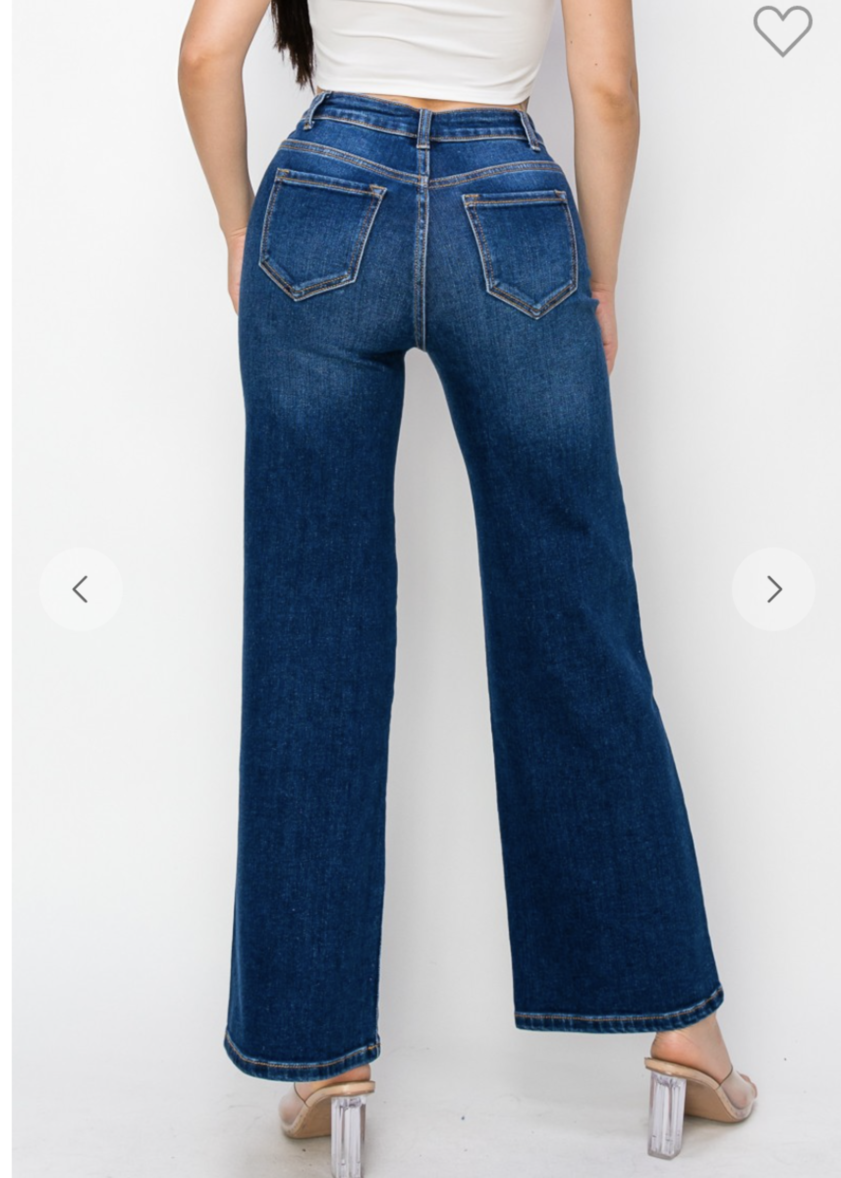 Pulling Me Back Wide Leg Jeans