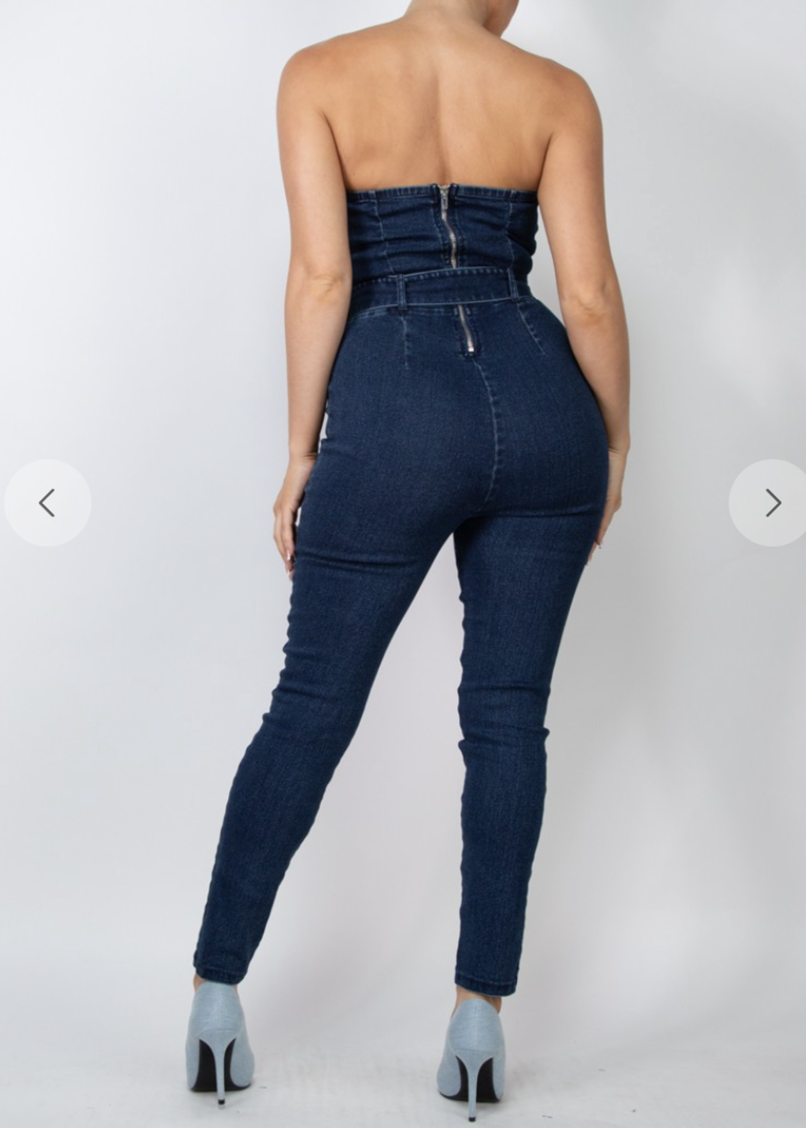 Slay For You Denim Jumpsuit