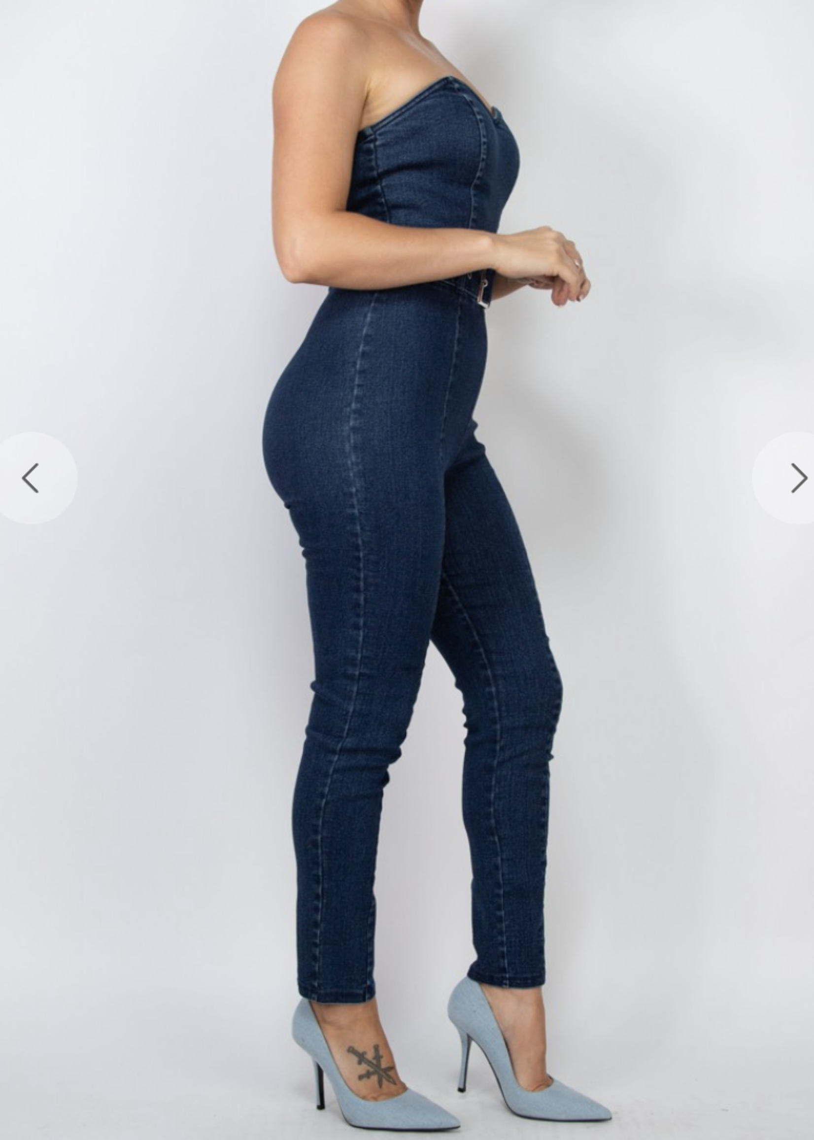 Slay For You Denim Jumpsuit