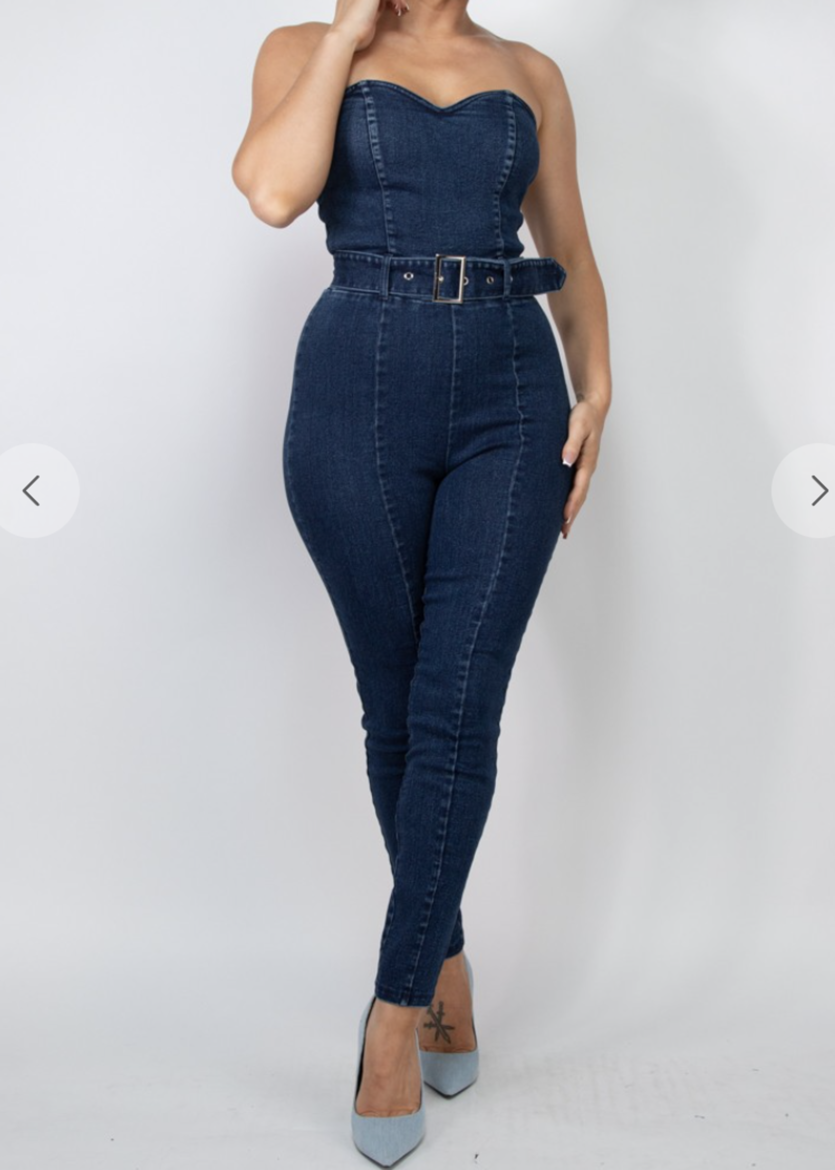 Slay For You Denim Jumpsuit