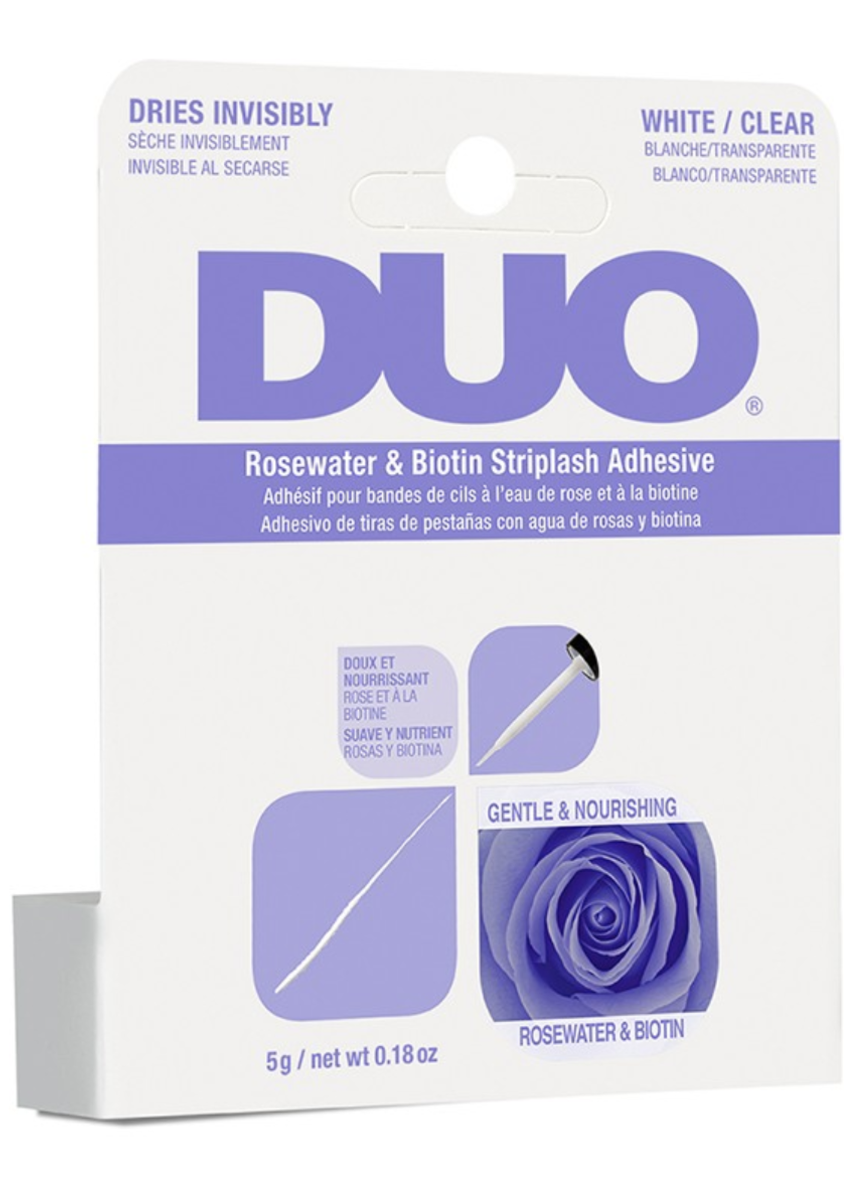 DUO Rosewater N Biotin Clear Brush On Glue