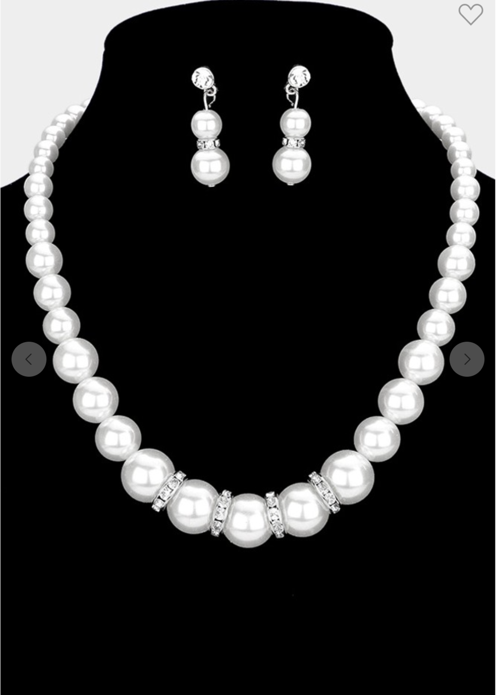 Queen Of Pearls Necklace Set