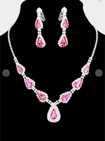 Over Ice Necklace Set Clip on