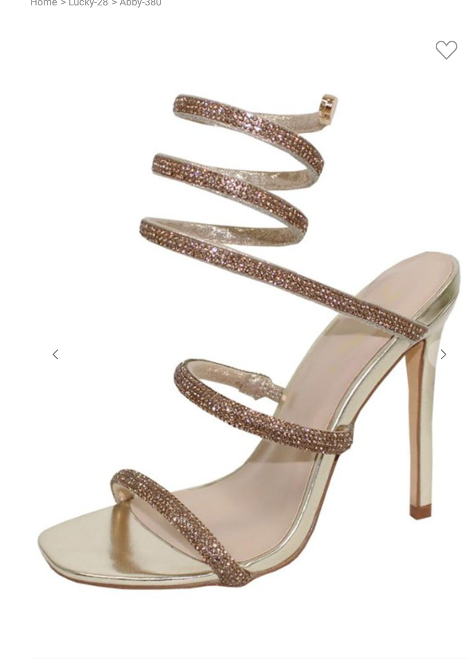 Gold Girly Heels