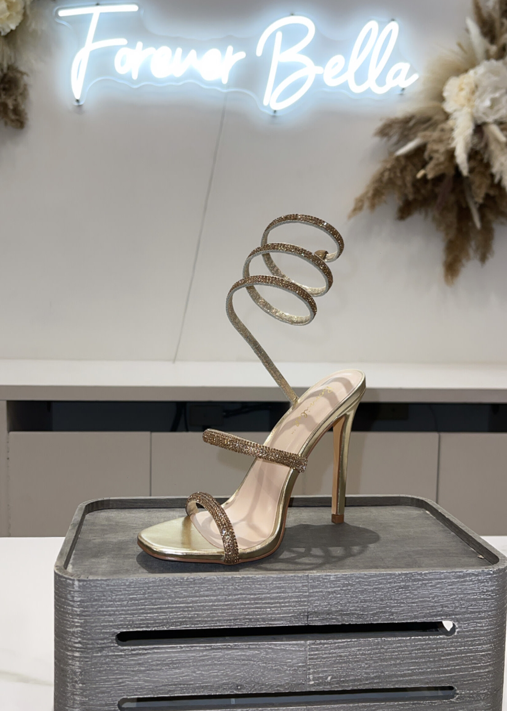 Gold Girly Heels