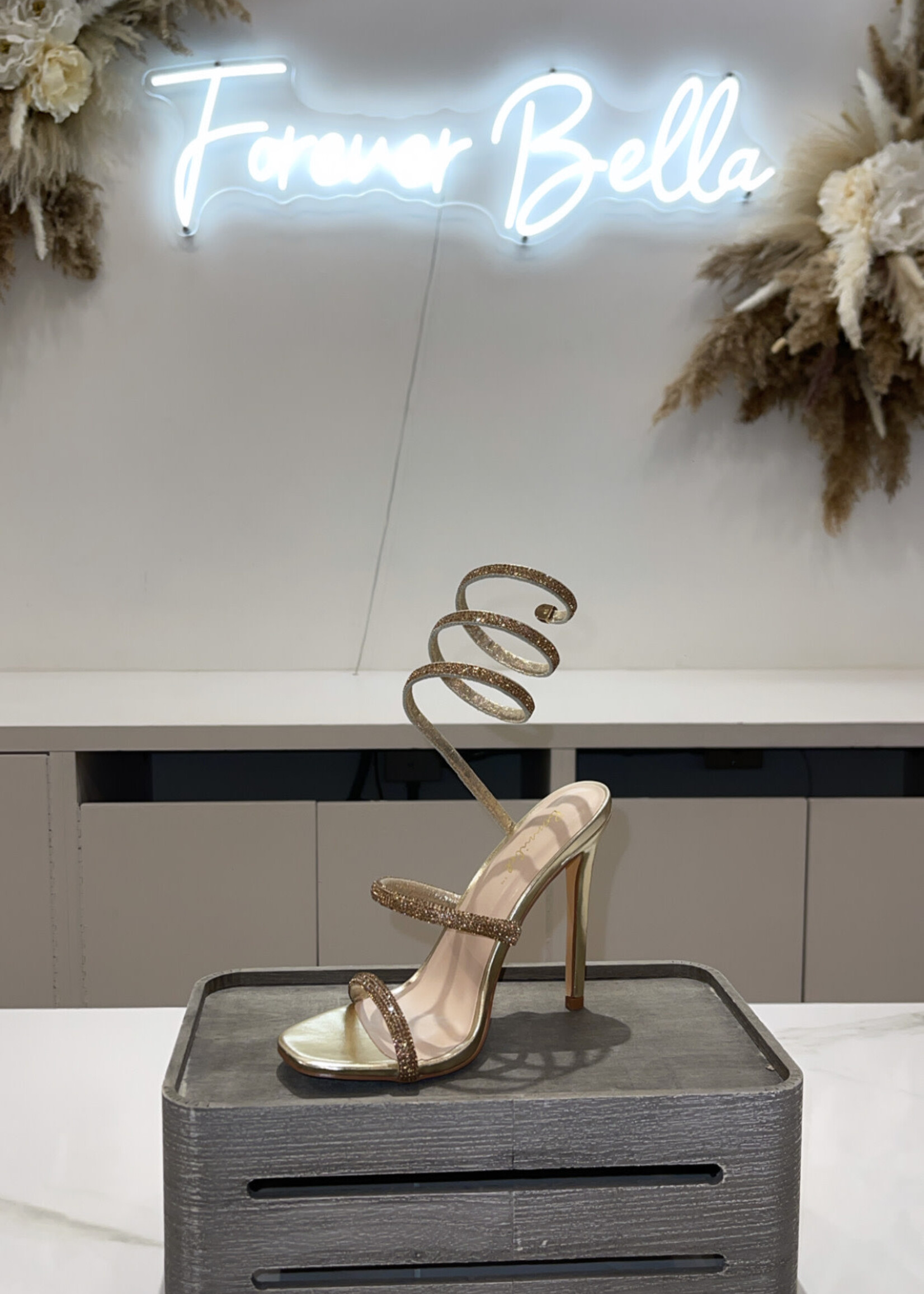 Gold Girly Heels